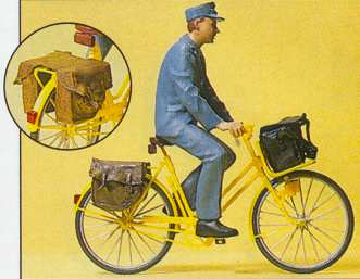 Preiser 45069 - Postman on a bicycle