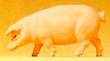 Preiser 47046 - Pig walking