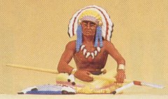 Preiser 54621 - Ind chief sitting w/spear