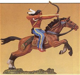 Preiser 54654 - Indian on horse w/bow