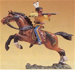 Preiser 54656 - Indian on horse shooting
