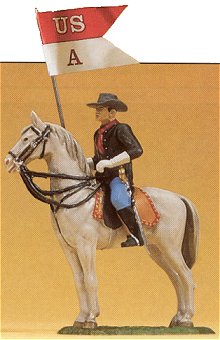 Preiser 54754 - Soldier on horseback/flg