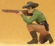 Preiser 54801 - Cowboy kneeling-shooting