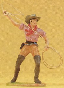 Preiser 54807 - Cowboy with lasso