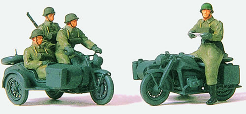 Preiser 72538 - Mounted Motorcyle Crew