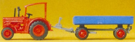 Preiser 79502 - Hanomag tractor w/wagon