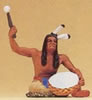 Indian beating drum