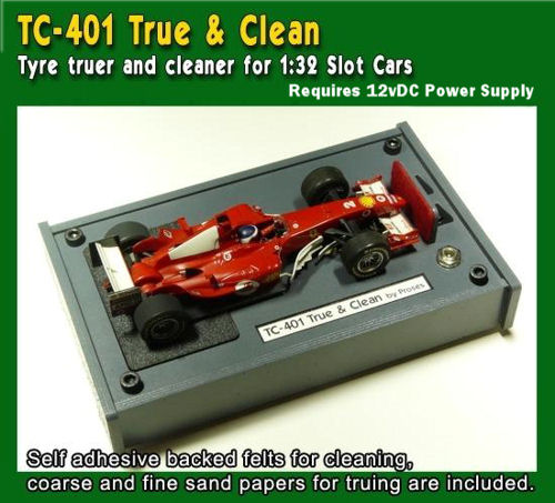 Proses TC-401 - Tyre Truer and Cleaner for 1:32 Slot Cars w/220V Adaptor