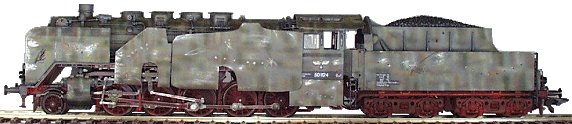 REI REI0028 - BR50 2-10-0 Kriegs Lok in 6 tone camo w/ armour plating