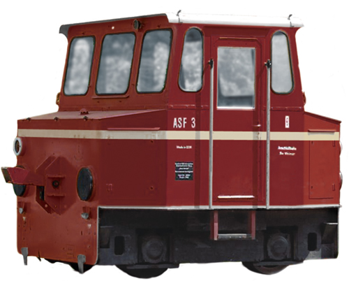Rivarossi 2316 -  Accumulator shunting locomotive,  “ASF 3” in red livery   DR