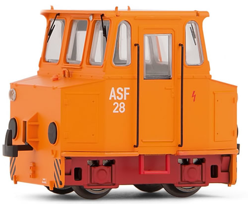 Rivarossi 2381 - Accumulator shunting locomotive in orange livery   of the DR