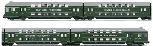 Rivarossi 4126 - Set x 4 coaches Double-decker  type DB13ümpe , DR
