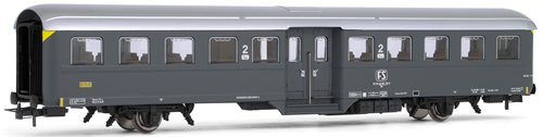 Rivarossi 4146 - Coach  type Corbellini 2nd class with 2 axles, “Grigio Ardesia” livery FS