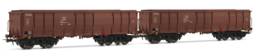 Rivarossi 6279 - German 2-unit Set 4-axle Open Wagons type Eals of the DR