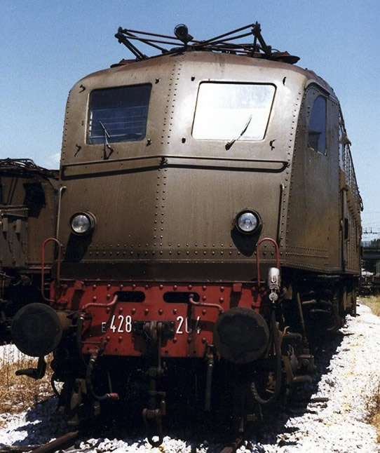 Rivarossi HR2554 - Italian electric locomotive E428 series IV of the FS, with front rivets - old bogies 