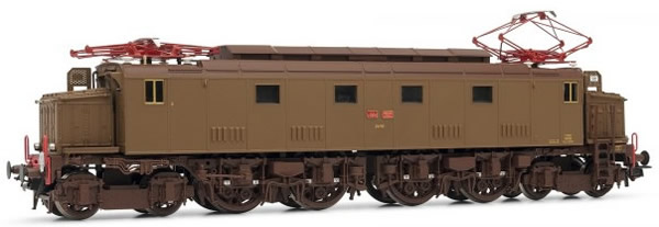 Rivarossi HR2565 - Italian electric locomotive E428 of the FS; low vent mouth - Castano isabella livery