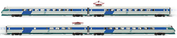 Rivarossi HR2577 - Italian 4-unit railcar  ETR 401 of the FS in XMPR livery