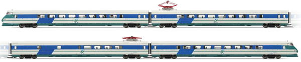 Rivarossi HR2578 - Italian 4-unit railcar ETR 401 of the FS in XMPR livery; DC Digital with Sound