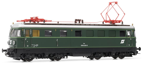 Rivarossi HR2585 - Austrian electric locomotive, class 1046, 1 of the OBB; series with 3rd headlight and new logo