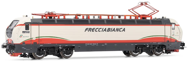 Rivarossi HR2643 - Italian electric locomotive E402B of the FS in Frecciabianca livery with large inscriptions