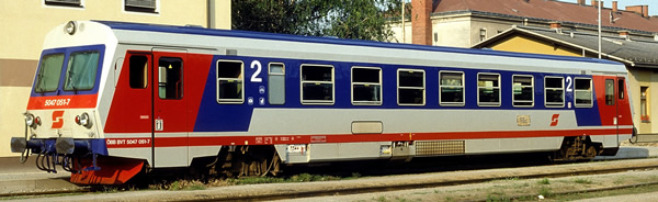 Rivarossi HR2757ACS - Austrian Diesel railcar series 5047 of the ÖBB (Sound Decoder)