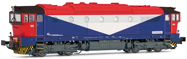 Rivarossi HR2845S - Italian Diesel locomotive DE520 of the FS (DCC Sound Decoder)