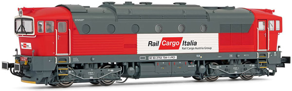 Rivarossi HR2863S - Italian Diesel locomotive class D753.7 of the Rail Cargo Italia (DCC Sound Decoder)