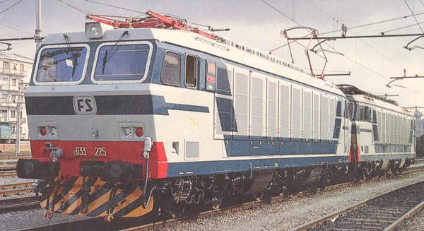 Rivarossi HR2875S - Italian 2pc Electric locomotive E.633 200 Set of the FS (DCC Sound Decoder)