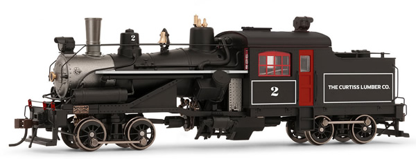 Rivarossi HR2882S - USA Heisler Steam locomotive  The Curtis Lumber Co. no. 2 (DCC Sound Decoder)