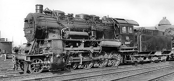 Rivarossi HR2889S - German Steam Locomotive class 56.20, 3-dome of the DB (DCC Sound Decoder)