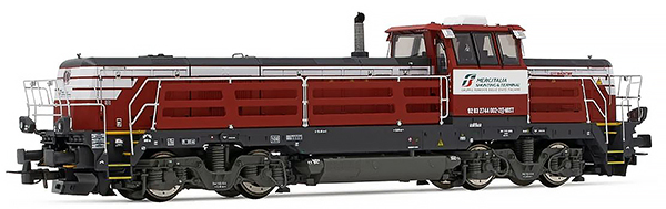 Rivarossi HR2897S - Italian Diesel Locomotive Mercitalia Shunting & Terminal, Effishunter 1000 (DCC Sound Decoder)