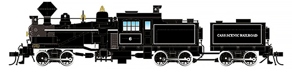 Rivarossi HR2949S - American Steam Locomotive Heisler 3-truck of the Cass Scenic Railroad