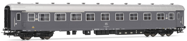 Rivarossi HR4256 - Italian coach type 59 of the FS; in grey livery for international service