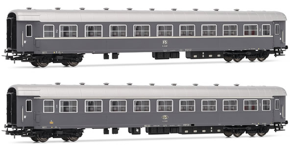 Rivarossi HR4264 - 2pc Passenger Coach Set 59 type