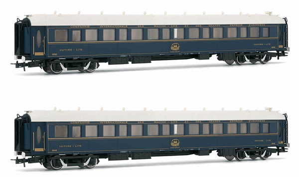 Rivarossi HR4321 - Venice-Simplon-Orient-Express, 2-unit pack of sleeping coaches
