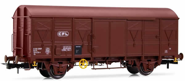 Rivarossi HR6415 - Closed Wagon Gs, brown livery