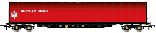 Rivarossi HR6495 - 4-axle tarpaulin wagon, BR Railfreight Metal