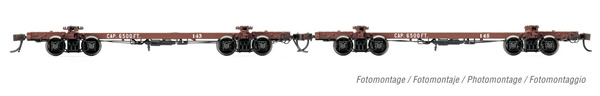 Rivarossi HR6539 - 2-unit pack log cars Pickering Lumber Corp. no. 143 and 145