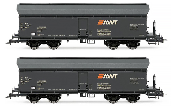 Rivarossi HR6590 - Polish Hopper Set 2pcs of the AWT