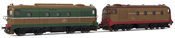 Italian Diesel Locomotive Set Class D 341of the FS 