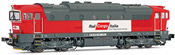 Italian Diesel locomotive class D753.7 of the Rail Cargo Italia