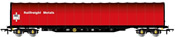 4-axle tarpaulin wagon, BR Railfreight Metal