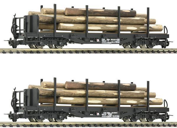 Roco 34582 - 2 piece set: Stake wagons