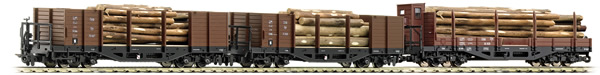 Roco 34609 - Austrian 3 Piece Wood Transport Set of the OBB