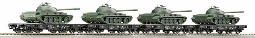 Roco 37584 - Wagons Loaded w/ Panzer T55