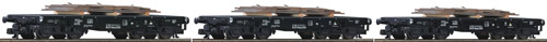 Roco 37591 - German Heavy Duty Flat Wagon of the DR