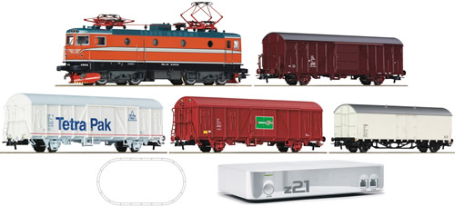 Roco 41510 - z21-Set: RC 5 w. 4 x Freight Cars