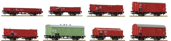 Roco 44001 - 8pc Freight Wagon Set  