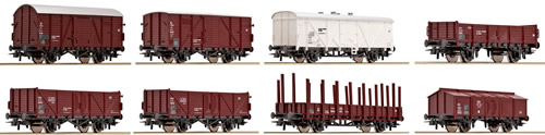 Roco 44006 - Austrian 8 Piece Freight Car Set of the OBB