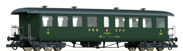Roco 44731 - Swiss 2nd Class Seetalbahn Passenger Coach of the SBB